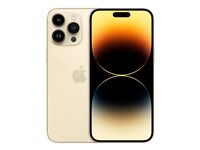 Apple iPhone 14 Pro Max - 5G smartphone - dual-SIM / Internminne 512 GB - OLED-skärm - 6.7" - 2796 x 1290 pixels (120 Hz) - 3 st. bakre kameror 48 MP, 12 MP, 12 MP - front camera 12 MP - guld MQAJ3QN/A