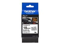 Brother TZe-FX241 - Lim - svart på vitt - Rulle (1,8 cm x 8 m) 1 kassett(er) flexibel ID-tejp - för Brother PT-D600; P-Touch PT-1880, D450, D800, E310, E550, E800, P900, P950 TZEFX241
