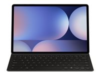Samsung EF-DX820 - Tangentbord och foliefodral (bokomslag) - slim, AI-tangent - trådlös - POGO pin, Bluetooth - svart tangentbord, svart fodral - för Galaxy Tab S10+, Tab S9 FE+, Tab S9+ EF-DX820BBEGSE