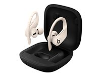 Beats Powerbeats Pro - True wireless-hörlurar med mikrofon - inuti örat - montering över örat - Bluetooth - ljudisolerande - elfenben - för iPad/iPhone/iPod/TV/Watch MY5D2ZM/A