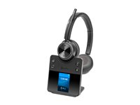 HP Poly Savi 7420 OFFICE - Savi 7400 series - headset - på örat - DECT / Bluetooth - trådlös - svart - Certifierad för Microsoft-teams 8L574AA#ABB