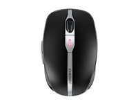 CHERRY MW 9100 - Mus - 6 knappar - trådlös - 2.4 GHz, Bluetooth 4.0 - trådlös USB-mottagare - svart JW-9100-2