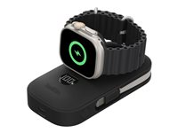 Belkin BoostCharge Pro - Power bank - med apple watch-laddare - 10000 mAh - 45 Watt - Fast Charge (2 x USB-C) - svart BPD012HQBK