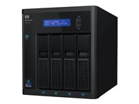 WD My Cloud EX4100 WDBWZE0400KBK - NAS-server - 4 fack - 40 TB - HDD 10 TB x 4 - RAID 0, 1, 5, 10, JBOD, 5 hot spare - RAM 2 GB - Gigabit Ethernet - iSCSI support WDBWZE0400KBK-EESN
