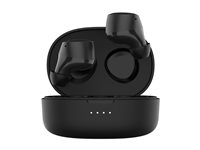 Belkin SoundForm Bolt - True wireless-hörlurar med mikrofon - inuti örat - Bluetooth - svart - för Apple iPhone 14, 14 Plus, 14 Pro, 14 Pro Max; Samsung Galaxy S22 5G, S22 Ultra 5G, S22+ 5G AUC009BTBLK