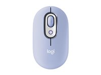 Logitech POP - Mus - anpassningsbar emoji - optisk - 4 knappar - trådlös - Bluetooth 5.1 LE - lila 910-007414