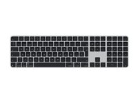 Apple Magic Keyboard with Touch ID and Numeric Keypad - Tangentbord - USB-C - trådlös - Bluetooth - QWERTY - spansk - svarta tangenter MXK83Y/A