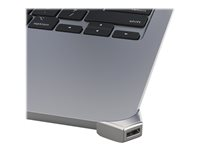 Compulocks Ledge Lock Adapter for MacBook Air 13" M2-M4 Silver - Adapter för säkerhetslåsurtag - för Apple MacBook Air M2 MBALDG04