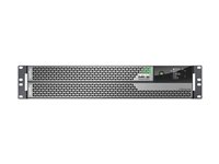 APC Smart-UPS Ultra - UPS (rackmonterbar/extern) - förlängd driftstid, fast ansluten 3-trådsutgång, nätverkskort, online, torn, med skenkit - AC 220-230 V - 5000 Watt - 5000 VA - litiumjon - Ethernet, USB - utgångskontakter: 1 - 2U - silvergrå SRTL5KRM2UI-HW
