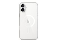 Apple - Baksidesskydd för mobiltelefon - MagSafe-kompatibilitet - polykarbonat - klar - för iPhone 16 Plus MA7D4ZM/A