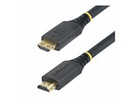 StarTech.com - High Speed - HDMI-kabel - HDMI hane till HDMI hane - 7 m - skärmad - svart - halogenfri, passiv, 4K60Hz stöd, 1440p (UWQHD) stöd 144Hz, 1080p stöd 240 Hz HDMI2-CABLE-GRIP-7M