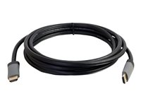 C2G 25ft 4K HDMI Cable with Ethernet - High Speed - In-Wall CL-2 Rated - HDMI-kabel med Ethernet - HDMI hane till HDMI hane - 7.62 m - skärmad - svart - stöd för 4K 50633