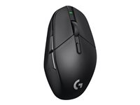 Logitech G G303 Shroud Edition - Mus - optisk - trådlös, kabelansluten - USB, 2.4 GHz - USB Logitech LIGHTSPEED-mottagare 910-006106