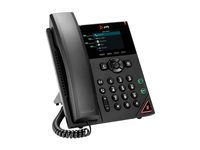 Poly VVX 250 - VoIP-telefon - 3-riktad samtalsförmåg - SRTP, SIP, SDP, RTP - 4 linjer - svart 89B62AA#AC3