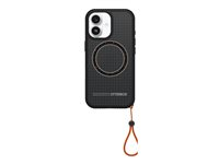 OtterBox Sole Series - Baksidesskydd för mobiltelefon - MagSafe-kompatibilitet - polykarbonat, nylontextil, TPE (termaplastisk elastomer) - midnatt krets (svart) - för Apple iPhone 17 77-99396