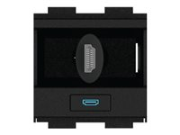 Crestron Gravity Cable Retractor FT2A-CBLR-GR-4K-HD - Kabelindragningssystem - HDMI - svart - för P/N: FT2-202-ELEC-PTL-B, FT2-500-ELEC-PTL-B FT2A-CBLR-GR-4K-HD
