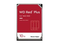 WD Red Plus WD100EFGX - Hårddisk - 10 TB - inbyggd - 3.5" - SATA 6Gb/s - 7200 rpm - buffert: 512 MB WD100EFGX