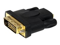 StarTech.com HDMI till DVI-D-videokabeladapter - F/M - Videokort - dubbel länk - HDMI hona till DVI-D hane - svart - för P/N: HDMM1MP, HDMM2MP, HDMM3MP, RKCOND17HD, SV231DHU34K6, SV231HU34K6, SV431HU34K6 HDMIDVIFM