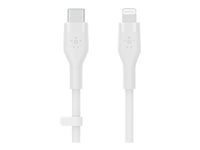 Belkin BOOST CHARGE - Lightning-kabel - 24 pin USB-C hane till Lightning hane - 2 m - vit CAA009BT2MWH