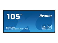 105" UW5K 5120x2160 - iiWare11 - Android 13 - 40-Points PureTouch IR+ with zero bonding - VA panel - Multi-Screen Display supported - Metal Housing - Fan-less - Speakers 2x 16W + 16W subwoofer - Microphone Array 8x - HDMI 4x - HDMI-out - USB-C 2x up to 1 TE10518UWI-B1AG