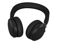 Jabra Evolve2 75 - Headset - på örat - Bluetooth - trådlös - aktiv brusradering - USB-A - ljudisolerande - svart - Optimerad för UC 27599-989-999