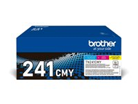 Brother TN241CMY - 3-pack - gul, cyan, magenta - original - tonerkassett - för Brother DCP-9015, DCP-9020, HL-3140, HL-3150, HL-3170, MFC-9140, MFC-9330, MFC-9340 TN241CMY
