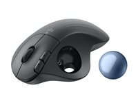 Logitech Ergo Series ERGO M575S - Styrkula - ergonomisk - optisk - 5 knappar - trådlös - Bluetooth, 2.4 GHz - Logitech Logi Bolt USB-mottagare - grafit 910-007029