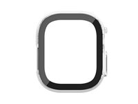 Belkin SCREENFORCE TemperedCurve - Stötsskydd för smartwatch - 2-i-1 - polykarbonat, tempererat glas (9H) - klar - för Apple Watch Ultra, Ultra 2 OWA001ZZCL