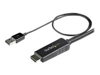 StarTech.com 2 m HDMI till DisplayPort-kabel - 4K 30 Hz - Videokabel - HDMI, USB (endast ström) hane till DisplayPort hane - 2 m - svart - stöd för 4K, aktiv HD2DPMM2M