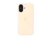 Apple - Baksidesskydd för mobiltelefon - MagSafe-kompatibilitet - silikon - vanilj - för iPhone 17 MHVM4ZM/A