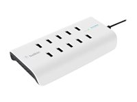 Belkin ROCKSTAR - Laddningsstation - 120 Watt - 10 utdatakontakter (10 x 4-stifts USB typ A) B2B139VF