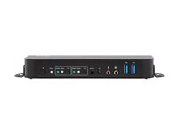 Eaton Tripp Lite series HDMI KVM, 2-Port 4K 60Hz 4:4:4, HDR, HDCP 2.2 Support, IR Remote and USB Cables - Omkopplare för tangentbord/video/mus/ljud/USB - 2 x KVM/ljud/USB - 1 lokal användare - skrivbordsmodell B005-HUA2-K