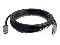 C2G 5ft 4K HDMI Cable with Ethernet - High Speed - In-Wall CL-2 Rated - M/M - HDMI-kabel med Ethernet - HDMI hane till HDMI hane - 1.52 m - skärmad - svart - stöd för 4K 50626