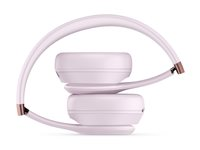 Beats Solo 4 - Hörlurar med mikrofon - på örat - Bluetooth - trådlös - 3,5 mm kontakt, USB-C - ljudisolerande - rosa moln MUW33DN/A