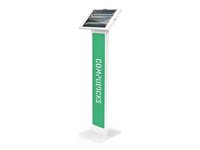 Compulocks iPad Pro M4 13" (2024), Apex Enclosure Brandable Floor Stand - Hölje - för surfplatta - märkningsbar - låsbar - metall, polypropylen - vit - skärmstorlek: 13" - golvstående - för Apple 13-inch iPad Pro (M4) 140W13PAPX4W