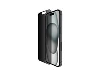 Belkin ScreenForce Pro - Skärmskydd för mobiltelefon - glas - med sekretessfilter - för Apple iPhone 14 Pro, 15 Pro SFA107EC