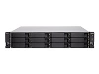 QNAP TS-h1277XU-RP - NAS-server - 12 fack - kan monteras i rack - SATA 6Gb/s - RAID 0, 1, 5, 6, 10, 50, JBOD, 5 hot spare, 6-reservsnabbyte, 60, 10 hot spare, RAID TP - RAM 32 GB - Gigabit Ethernet / 10 Gigabit Ethernet / 10Gbps SFP+ - iSCSI support - 2U TS-H1277XU-RP-3700X-32G