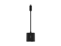 Belkin - nätverksadapter - USB-C - Gigabit Ethernet x 1 + USB-C (endast ström) x 1 INC019BTBK