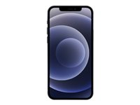 Apple iPhone 12 - 5G smartphone - dual-SIM / Internminne 128 GB - OLED-skärm - 6.1" - 2532 x 1170 pixlar - 2 bakre kameror 12 MP, 12 MP - front camera 12 MP - svart MGJA3QN/A
