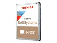 Toshiba N300 NAS HDWG62CUZSVA - Hårddisk - 22 TB - inbyggd - 3.5" - SATA 6Gb/s - 7200 rpm - buffert: 512 MB HDWG62CUZSVA