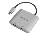 Targus - Videokort - USB-C hane till HDMI hona - silver - stöd för 4K ACA947EU