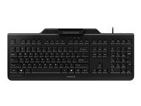 CHERRY SECURE BOARD 1.0 - Tangentbord - med NFC - USB - hela norden - tangentbrytare: CHERRY LPK - svart JK-A0400PN-2