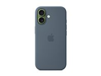 Apple - Baksidesskydd för mobiltelefon - MagSafe-kompatibilitet - silikon - ankare blå - för iPhone 17 MGEW4ZM/A
