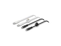 Belkin BoostCharge PRO Flex - USB-kabel - USB-C (hane) till USB-C (hane) - USB 2.0 - 3 A - 1 m - USB Power Delivery (60W) - svart / vit (paket om 2) CAB011BT1MBW2PK