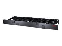APC Horizontal Cable Manager Single-Sided with Cover - Rackkabelhanteringspanel med skydd - svart - 1U - TAA-kompatibel - för P/N: SCL500RMI1U, SMTL2K2RM2UCLNC, SMX1500RM2UCNC, SMX2KR2UX145, SMX3KR2UNCX145, SMX750CUS AR8612