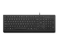 Lenovo Essential - Tangentbord - USB - QWERTY - Nordisk - svart - brun låda 4Y41R64681