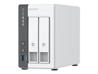 QNAP TS-216G - NAS-server - 2 fack - 12 TB - SATA 6Gb/s - HDD 6 TB x 2 - RAID JBOD, RAID 0, 1 - RAM 4 GB - 2.5 Gigabit Ethernet - iSCSI support K/TS-216G+2XMN10ADA400ES