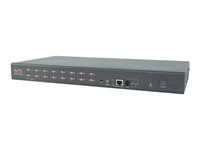 APC KVM Switch - Omkopplare för tangentbord/video/mus - 16 x KVM port(s) - 1 lokal användare - rackmonterbar - för P/N: AR3103, AR3103SP, AR3106SP, SCL400RMJ1U, SCL500RMI1UNC, SRT5KRMXLW-TW AP5202