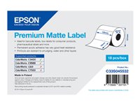 Epson Premium - Matt - 102 x 76 mm 440 etikett (er) (1 rulle/rullar x 440 matrisskurna etiketter - för Epson TM-C3400-LT; ColorWorks CW-C4000E; TM C3400, C3400BK, C3400E, C3400U, C3500 C33S045532