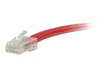 C2G Cat5e Non-Booted Unshielded (UTP) Network Patch Cable - Patch-kabel - RJ-45 (hane) till RJ-45 (hane) - 2 m - UTP - CAT 5e - tvinnad, enhetsstart - röd 83083